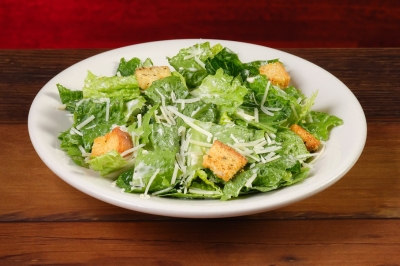 Caesar Salad with romaine lettuce, parmesan, and croutons at Texas Roadhouse