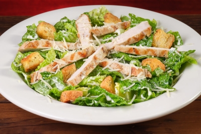 Chicken Caesar Salad with romaine, parmesan, and croutons at Texas Roadhouse