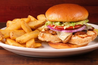 Mushroom Jack Chicken Sandwich with mushrooms and jack cheese at Texas Roadhouse